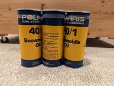 6 Pack Vintage Polaris Snowmobile Oil Can NOS 16 oz Pint Full/Sealed 40/1  picture