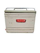Therm a Chest Ice Cooler 1950s Avocado Beige Knapp Monarch Camping Collectable picture
