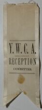 c1890 YWCA Young Women's Christian Association Reception Committee Ribbon picture