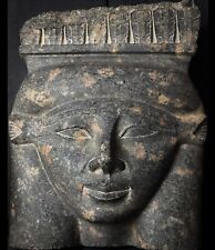 Goddess Hathor Sculptor with Cobra on Head, Hathor Figurine Rare Antique picture