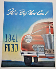 1941 Ford Fold Out Poster Passenger Car Line Brochure Gorgeous picture