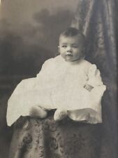 Antique Vintage Photo Infant/ Baby Girl Daughter Barlow Studio Janesville, Wis. picture