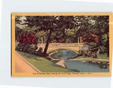 Postcard View of Deerings Oaks Showing the Arch Bridge Portland Maine USA picture