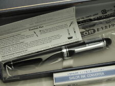 Sailor Fountain Pen Promenade Silver Trim 14k M-nib with converter 11-1033-420 picture