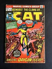 The Cat #1 - Marvel 1972 1st App & Origin of The Cat (Becomes Tigra) Bronze Age picture