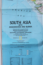 South  Asia Afghanistan Burma Peoples of South Asia   Map National Geo Dec 1984 picture