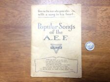 WWI 1918 Paris Popular Songs Of The A.E.F. YMCA Book Booklet Expeditionary Force picture