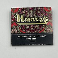 Vintage HARVEY’S Restaurant Washington D.C. Rockville MD Matchbooks Unstruck picture