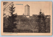 Lower Franconia Bavaria Germany Postcard Lichtenburg Ruins Entrance c1920's picture