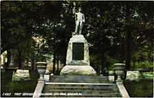 First Defenders Monument City Park Reading PA Divided Postcard c1910s picture