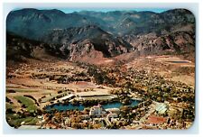 Air View Of The Famous Broadmoor Hotel Showing Lake Colorado Springs CO Postcard picture