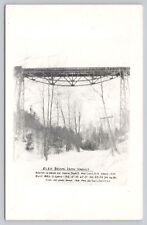 Marlboro NH Glen Brook Iron Viaduct Railroad Bridge VTG RPPC Real Photo Postcard picture