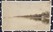 MINNESOTA RPPC 1909 Battle Lake  MN REAL PICTURE POSTCARD picture