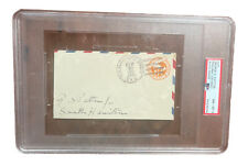 General George S. Patton Signed WWII Envelope NM 8 PSA Autograph  picture