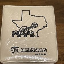 DALLAS TEXAS 1993 COOL VINTAGE ADVERTISING NOTE PAD AD DIMENSIONS picture