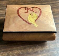 Vintage Romance Musical Music Box Works Inlay Italy picture