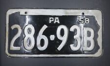 1958 Pennsylvania Truck License Plate, 286-93B picture