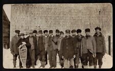RPPC Young Men Dressed In Winter Clothing On A Cold Day In Maine picture