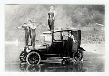 c.1914 AUTOMOBILE&GIRLS in SWIMSUITS SAN FRANCISCO OCEAN BEACH~NEW 1980 POSTCARD picture