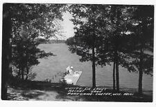 Postcard RPPC Justy Six Lakes Resort Pokegama Lake Chetek Wi picture