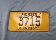 Minnesota 4-digit Black On Gold, Pioneer License Plate picture