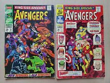 Avengers Annual 1 2 LOW GRADE Lot Of 2 Thor Iron Man New Line-Up Marvel 1967 picture