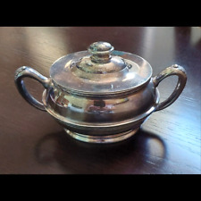 Fort Steuben Hotel Silver Soldered Sugar Bowl & Lid Int. Nat. Silver Co. #SLO124 picture