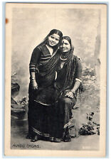c1940's Two Hindu Beauties Chums India Unposted D. Macropolo & Co Postcard picture