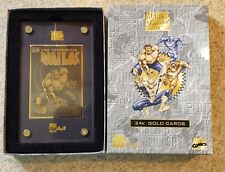 1996 Authentic Images, 24kt Gold Hulk Card. picture