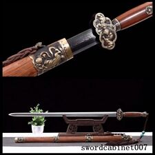 Fine Chinese Kung Fu Jian Sword Katana Strong Very Sharp Damascus Steel Blade picture