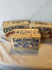 3 Vintage Ceylon  Wooden Tea Box~Peach Tea~ Empty Box No Tea Bags picture