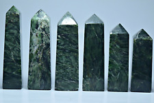 1580 Gram Green Polished Serpentine Towers , 1.5 kg , 6 pieces , From Pakistan picture