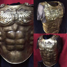 18 Guage Brass Medieval Armor Roman Cuirass With Eagle Knight Breastplate picture