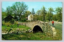 Mountainville NJ Stone Bridge Hunterdon County New Jersey Vintage Postcard View picture