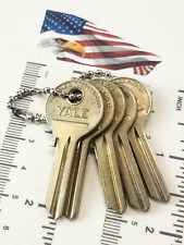 (5) Vtg YALE & TOWNE 12 1/2JC Key BLANK 997JC Nickel Silver For Old YALE Locks picture