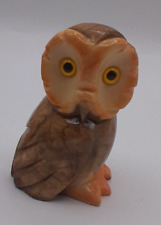 Vintage Genuine Alabaster Owl Made in Italy 4