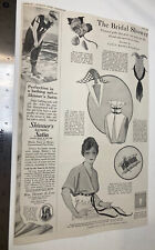 c1915 Bridal Shower Fashion & Skinner's Bathing Satin ANTIQUE Print Ad 9.5x15