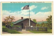 Postcard - General Grant's Log Cabin Flag - Philadelphia Pennsylvania PA - c1915 picture