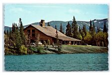 Postcard Nakoda Lodge on Bowfort Lake (Lake Chief Hector) Alberta Canada C73 picture