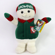 1998 Snowden and Friends Snowman Plush Toy Doll Christmas 10” Tags Stuffed picture
