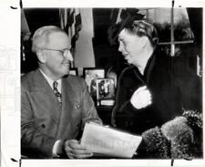 1946 Press Photo Eleanor Roosevelt Harry Truman - dfpb81559 picture