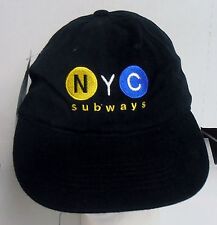 New York, Official MTA, NYC Subway, Black Embroidered Baseball Cap BRAND NEW picture