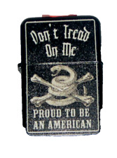 Zippo Lighter - Proud to be an American on Black Back 