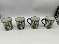 Set Of 4 Espana Life Style Bocca 12 Ounce Coffee Mugs picture
