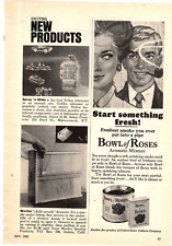 1965 Print Ad Bowl of Roses Aromatic Mixture Pipe Tobacco Start Something Fresh picture