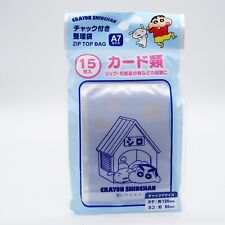 TV Asahi JAPAN Crayon Shinchan Small Zip Top Zipper Bags 15pcs 120mm x 85mm picture