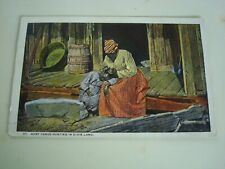 1921 Postcard Aunt Venus Hunting In Dixie Land Black Woman Daughter Child picture