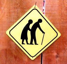 Elderly Old People Crossing Xing Symbol Highway Route Sign picture