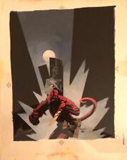 Mike Mignola Hellboy Wake The Devil #3 Original Art Cover FULL COLOR PAINTING  picture