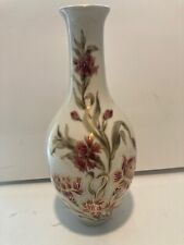 Zsolnay Hungary porcelain vase, flowers style,10 1/2 in, signed picture